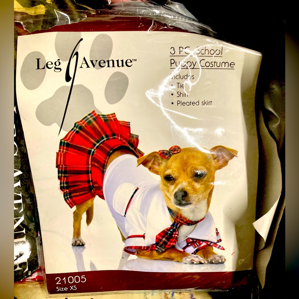 Leg Avenue Dog School Girl Puppy Costume Sz XS